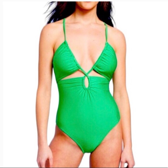 Shade & shore one piece Green swimsuit size S (4-6 )👙 - Picture 10 of 10
